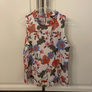 Ann Taylor XS floral top NWT